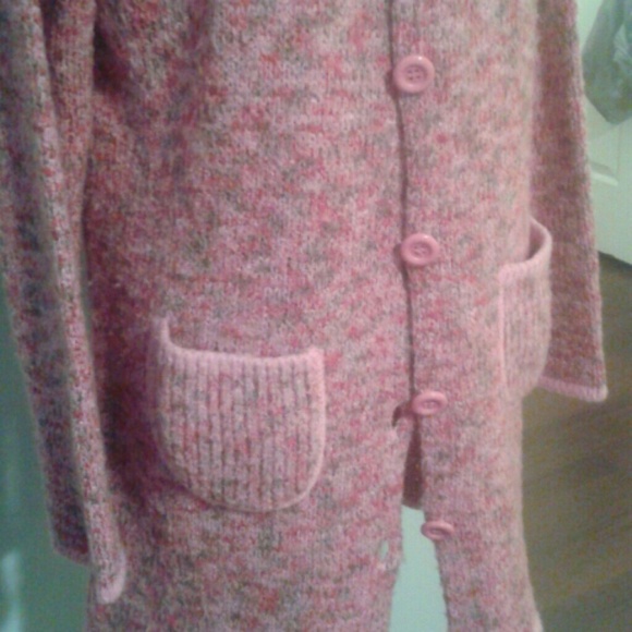 Pink Button down sweater - Picture 3 of 8